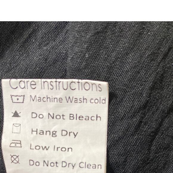 Anna Kaci Milkmaid Maxi Dress M Black Smocked Flutter Sleeve Fairy Whimsigoth - Picture 8 of 11